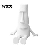Easter Island Stone Replica 3D Printed Moai Statue Ornament with Movable Limbs, Head Figurine for Interactive Desktop Sculpture Decor And Stress balta