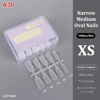 100Pcs/Box Matte Fake Nails No Polishing Press On False Nails Medium Short Design High Matt Soft Gel Nail Tips For Extension A30