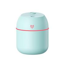 220Ml Air Humidifier Cool Mist Aroma Diffuser Led Night Light Power-Off Protect Usb Humidificador For Home Office žalia