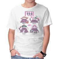 Unisex Crew Neck T-Shirt Fuji Seasons Graphic Short Sleeve Casual Tee S