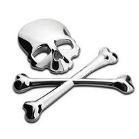 3D Metalinis Kaukolės Skeletas Kryžiuočiai Automobilio Motociklo Lipdukas Sunkvežimio Etiketė Emblema Ženklelis Lipdukas Logotipas Automobilio Stiliaus Apdaila