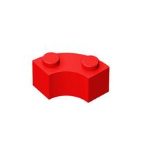 85080 3063 Round Corner 2 x 2 Macaroni Bricks Collections Bulk Modular GBC Toys For Technical MOC DIY Building Blocks Compatible raudona