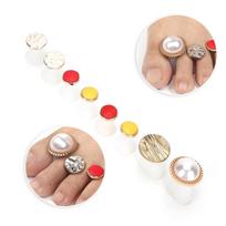 8pcs Soft Comfortable Soft Silicone Pedicure Toe Separator  For Men and Women B