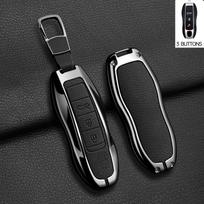 Metalinis automobilio rakto dėklas dangtelis Porsche Cayenne 958 911 Lepin 996 Macan Boxster Panamera 997 944 924 Panamera 718 971 9YA Raktų pakabukas