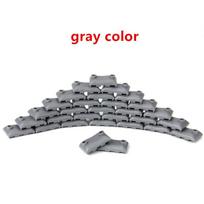 100pcs Sandbag Building Block Toy, Multifunctional Sandbag Obstacle Trench Bricks Military Scene Accessories Model Gift For Kids pilka spalva