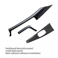 Carbon fiber pattern ABS center console panel trim cover for BMW 3GT F34 2013-2019 fits 3 4 series F30 F33 F36
