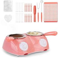 Chocolate Melting Pot Electric Chocolate Fondue Mini Candy Maker Double Melting Pot for Milk Chocolate Butter Candy Dessert Tool