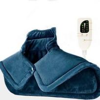 2pcs/set Neck & Shoulder Electric Heating Pad - Weighted 6 Heat Settings 4 Timers Auto-Off, Gift for Women/Men/Mom/Dad mėlyna