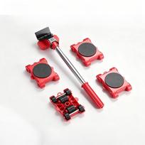 Furniture Lifter Mover Roller 5 8Pcs Heavy Duty with Wheel Bar Easy Appliance Moving Device Home Office Use