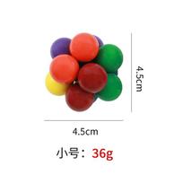 Creative Fidget Toy Stress Reliever Elastic Colorful Ball Decompression Ball Variety Beaded Squeeze Balls Home Office Relaxing