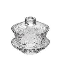 Thickened Glass Gaiwan Transparent Tureen Retro Tea Cup  Hotels