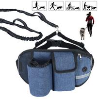 Outdoor Pet Fanny Pack Belt Leash, Multi-Functional Sports Running Fitness Training Dog Walking Fanny Pack