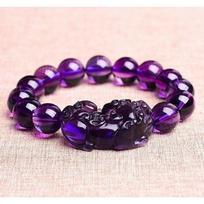 Feng Shui Bracelet with Authentic Protection Stylish Design 1PC Gift Aids Wealth Attraction Purple Unisex Bestows Good Fortune  High Quality violetinė