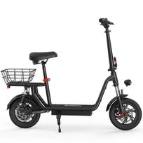 iScooter i12 Sulankstomas elektrinis paspirtukas, 500W, 36V 7.5Ah, Iki 25 km/h, Maksimalus nuotolis 30 km, Dviguba pakaba, 12  ratai, Miesto kelionėms skirtas elektrinis paspirtukas 36V 500W 7.5Ah juoda