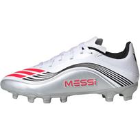 Adidas F50 Messi League MG Comfortable Versatile Durable Low-Top Kids Football Shoes Kids Football Shoes White Red Silver JP7449 29