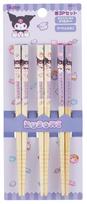 Skater Bamboo Set of Sanrio Kuromi and Mashu Gumi Chopsticks, 16.5cm, 3, Designs, ANT2T-A