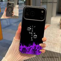 C-Cactus J-Jack Travis Scott Shockproof Transparent gray Phone Case For iPhone 17,16,15,14,13,12,Pro,Max,Plus,Magnetic Charging iPhone17promax
