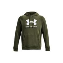 Under Armour Rival Fleece Sweatshirts Men's Green Hooded Moderate Regular 1379758-390 L
