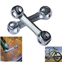 Cycling Accessories Bone Shape Bike Hexagon Wrench Lock Ring Spanner Bicycle Repair Tool