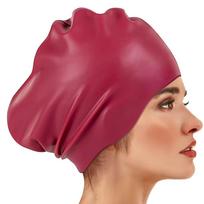 Soft Silicone Swim Headgear Thicken Design Snorkeling Cap Surfing Hat Waterproof Swim Cap  Women Style 8