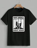 Donald Trump Make America Great Again T-Shirt Funny Political USA Jail Unisex XS