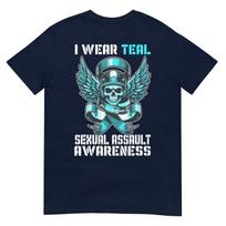 I Wear Wear Teal For My Daughter Sexual Awareness Month TShirt S