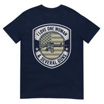 I Love One Unisex Several Guns Husband Funny Gun Unisexs TShirt S