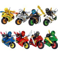 (8 vnt. Ninjago tinka Lego rinkiniui - A) 104 VNT. INDIVIDUALUS MiniFigūrėlių Vaikų Statybinių Blokelių Rinkinys 8PCS Ninjago Fits Lego Set - A