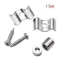 1/5 Sets Head Lock String Stabilizer Butterfly Shaped Circular Column For St/Sq/Tl Electric Guitar String Buckle Accessory Silver 1 Set