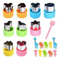 Food Grade Cookie Cutters Stainless Steel Embossing Mold Set, Mini Fruit Cutters, Attractive Shapes Cutter Reusable DIY Baking Kitchen Tools, 20PCS