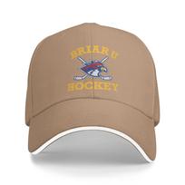 Off-Campus Briar University Hawks Sandwich Baseball Cap Workouts All Seasons Ice Hockey Snapback Outdoor Adjustable Adult Hat Adjustable chaki