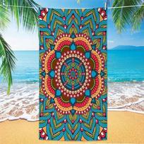 Galaxy Art Mandala Beach Towel, Stylish Lightweight Microfiber Towel For Summer Beach Yoga And Travel 50x100cm