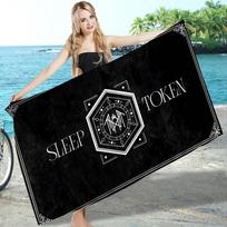 Popular Band S-Sleep T-Token  Microfiber Printed Beach Towel Mountain Climbing Yoga Beach Swimming Running Absorbent Soft Towel Cotton 30x30cm