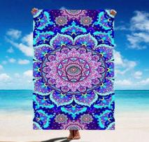 1Pc Mandala Floral Pattern Beach Towel Suitable For Beach Vacation And Swimming Washable The Ideal Gift For Women And Men Towel 50X100cm &1pc