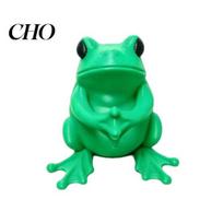 Unique Pen Stand 3D Printed Cute Frog Holder, Bright Green with Pen-Grabbing Structure, Study Table Holder Anti-Slip Desktop Organizer for Pens 1pc