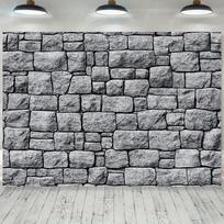 Akmens Sienos Gobelenas Realistiška Pilka Plytų Sienos Pakabinamas Elementas Svetainei Miegamajam Estetinis Pramoninis Dekoras Įvairių Dydžių 40CMX60CM gray