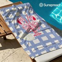 Picnic Lobster Quick Drying Bath Towel Microfiber beach towel light weight swimming camping yoga beach out 50x100cm