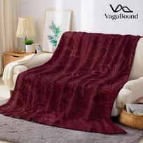 Bordo rašto „Paisley“ flanelės pledas Šiltas minkštas Helovino Kalėdų Sofos Šiltas Jaukus Dekoratyvinis Dekoras Dovana Visam Sezonui 100x150cm white