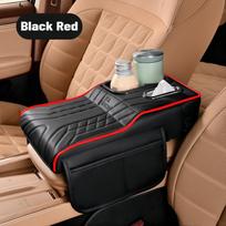 Car Armrest Box With 2 Cup Holder Tissue Dispenser Armrest With Storage Bag Car Leather Height Increase Protective Cover Pad balta