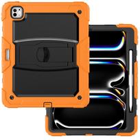 Shockproof Tablet Cases for 13.0'' IPad Pro13/Pro 13 2024/2025 M5/M4 Case A2926/A3361 Cover Coque Fundas Silicone PC Stand Shell for iPad Pro13 2024 oranžinė