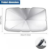 Foldable Car Windshield Sunshade Uv Heat Blocking Sun Visor Portable Sun Parasol Fit For Tesla Model Auto Interior Supplies
