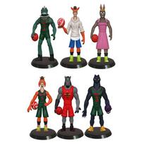 6 vnt. Anime filmo GOAT Anime figūrėlė Will Harris Jett Fillmore Lenny Williamson Veiksmo modelis PVC Stalo statulėlė Kolekcinis žaislas Dovana black