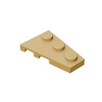 10pcs 43722 Wedge Plate 3x2 Right Building Blocks Bricks Bulk Technical Parts MOC GBC Modular DIY Compatible Toys 10pcs smėlis