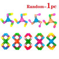 DIY Deformable Chain Fidget Spinner Stress Relief Decompression Toy Parent-child Games Desk Toy For Kids Birthday Party Gifts
