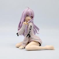 13cm The Journey of Elaina Anime Figure Knit Dress Witch Elaina Action Figure PVC Collection Model Doll Toys for Christmas Gifts