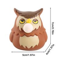 PVC Cute Capybara Pinch Toy Blowing Bubble Funny Relax Ball Sensory Fidget Toys Small Squeeze Ball Toys Aldult