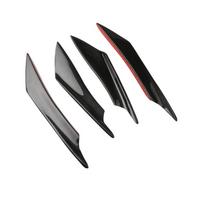 Evo Style Car Wind Knife Body Spoiler Canards Valence 4pcs Universal Auto Front Bumper Lip Decoration Diffuser Splitter Style1 juoda