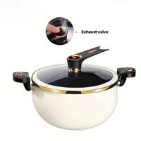 Micro Pressure Cooker 8L Large Capacity 26cm/28cm Multi Functional Non Stick Stewing Soup Pot Induction Gas Stove Home Use