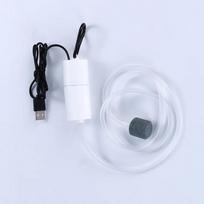 5V USB Mini Aquarium Air Pump Silent Oxygen Aerator Portable Fish Tank Air Compressor Oxygen Pump Aquarium Accessories (white,M) balta