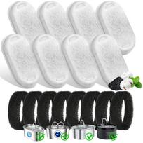 Pack of 8/12 Pet Water Fountain Filters Cat Dog Replacement Activated Carbon Filter Multiple Filtration Fit for 1.6L/2L/2.4L/3L